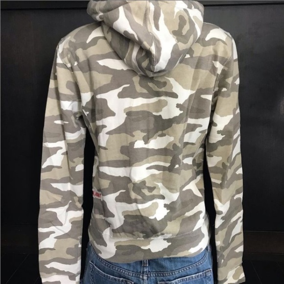 Billabong camouflage camo heart hoodie sweater - Picture 3 of 10